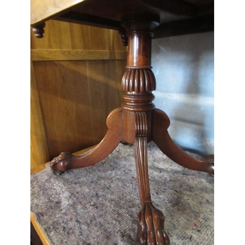 86 - A 19th century mahogany work table, width 22ins, height 28ins