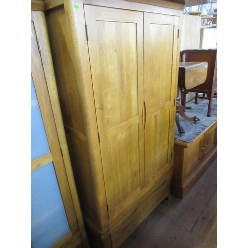 88 - A modern oak wardrobe, width 39ins, depth 23ins, height 74ins