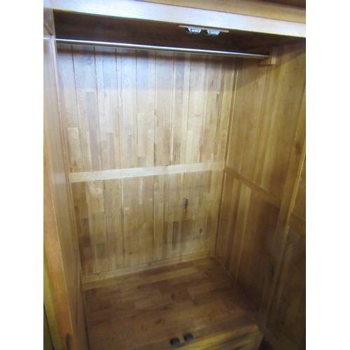 88 - A modern oak wardrobe, width 39ins, depth 23ins, height 74ins