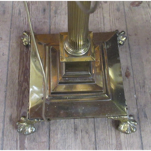 15 - A brass standard lamp