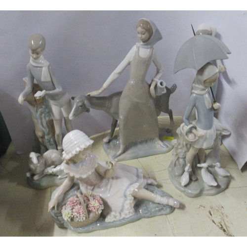 192 - Six Lladro figures