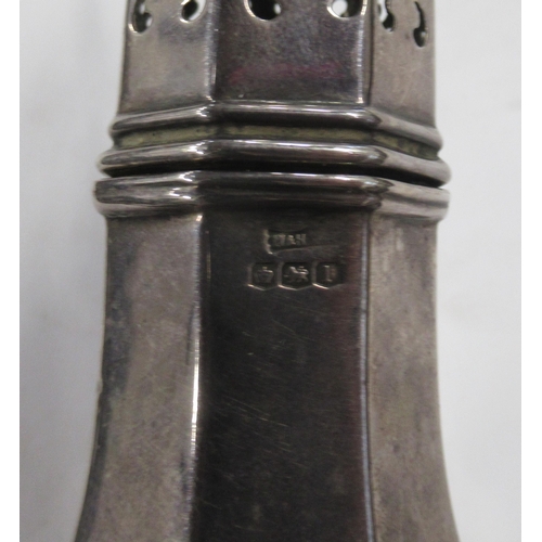 214 - A silver sugar caster