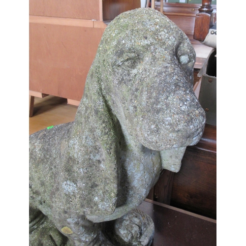 52 - A stone model of a dog