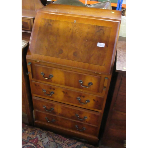 75 - A dressing table, together with a bureau