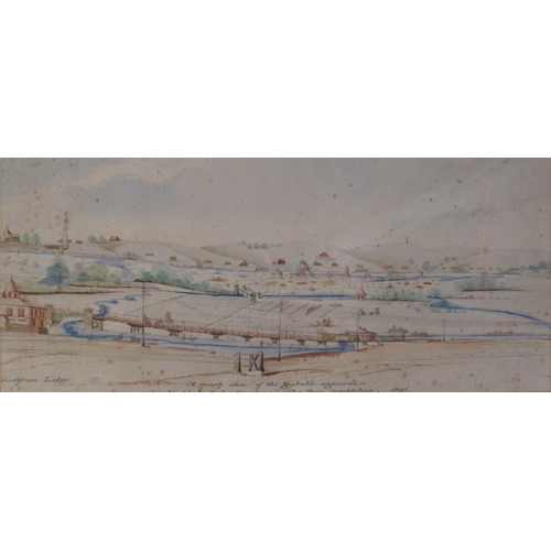 102 - A 19th century English School, watercolour and pencil, A View of the Probable Appearance of Radipole... 