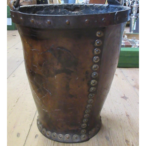 149 - An Antique leather fire bucket