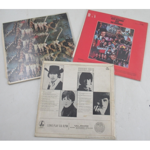 181 - A Parlophone vinyl first press The Beatles Help LP, 1965, together with a Beatles Magical Mystery To... 