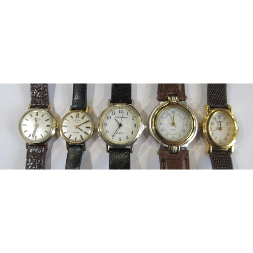 281 - A Rotary gold cased wrist watch, together with three various dress watches and a gilt metal Rotary w... 