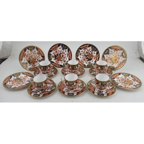 358 - A Royal Crown Derby Imari part service comprising, 6 cups, 6 saucers 6 side plates and 6 tea plates