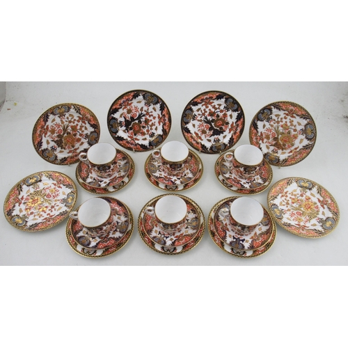 358 - A Royal Crown Derby Imari part service comprising, 6 cups, 6 saucers 6 side plates and 6 tea plates