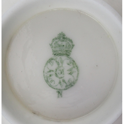 493 - A Royal Worcester cup and saucer, with finely pierced body by George Owen, with gilt banded rims