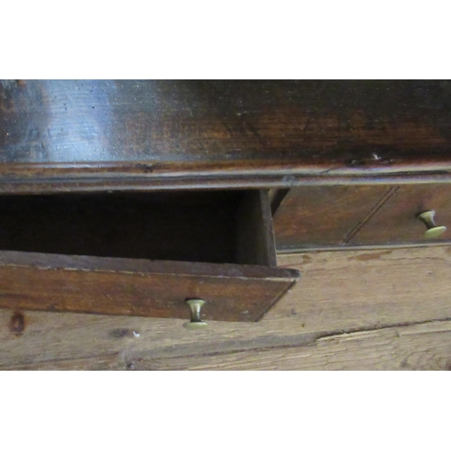 57 - An antique oak plate rack