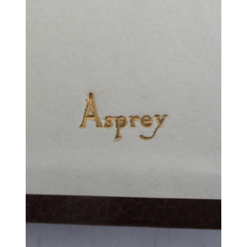 189 - An Asprey leather bound address box, with box