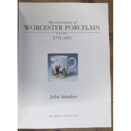 209 - Three books on Worcester porcelain