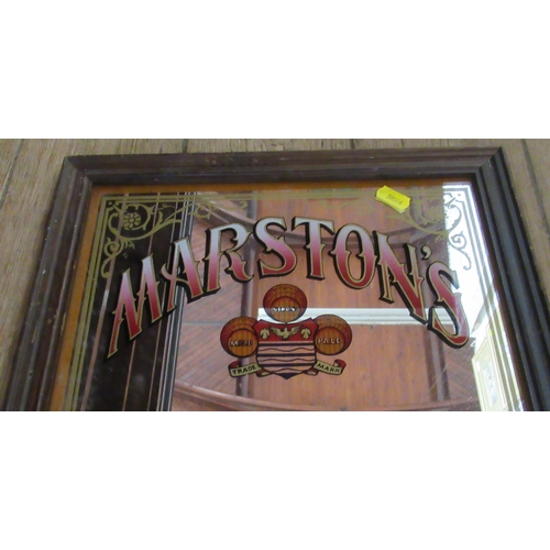 212 - A Marstons Beer advertising mirror