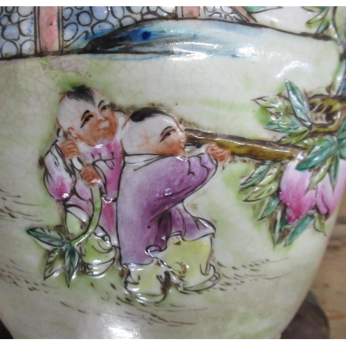 229 - A pair of Chinese pottery vases