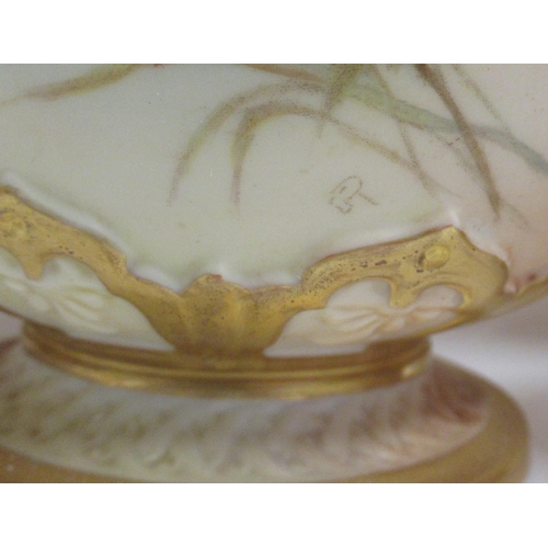 261 - A collection of Royal Worcester blush ivory, to include two flat back jugs, a covered vase and anoth... 