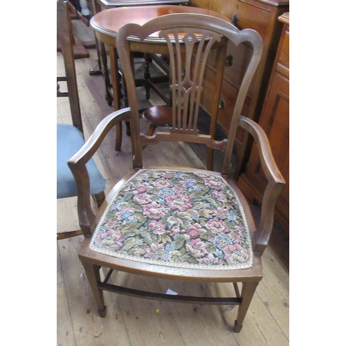 3 - A Windsor chair, together with three other chairs