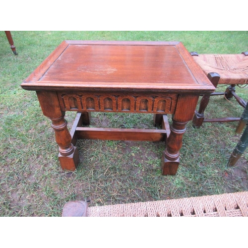 30 - Four assorted stools, including caned topped examples