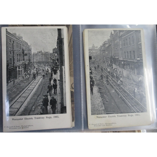 364 - Three albums of postcards, mainly of Worcester