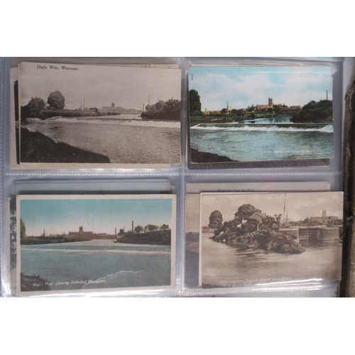 364 - Three albums of postcards, mainly of Worcester