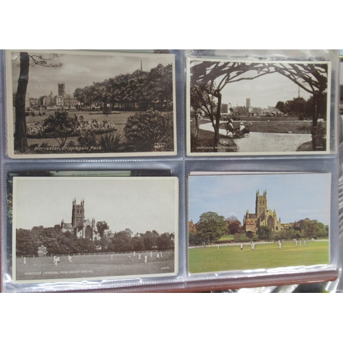 364 - Three albums of postcards, mainly of Worcester