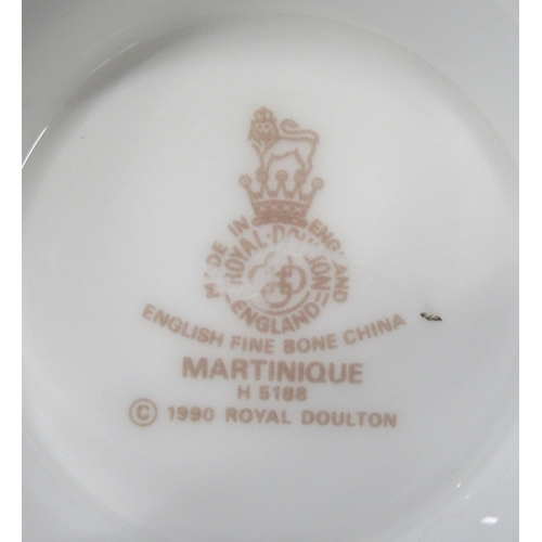 393 - A Royal Doulton Martinique part dinner service