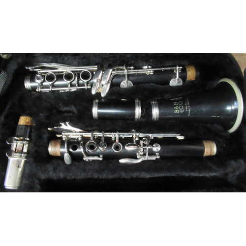 405 - Four cased clarinets