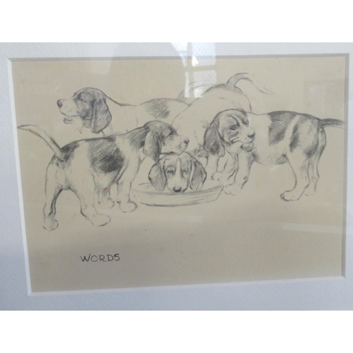 414 - A collection of prints and pictures to include portrait of a dog, Gill Evans etc