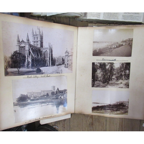 425 - An album of antique photographs of views of cathedrals around the country as well as other topograph... 