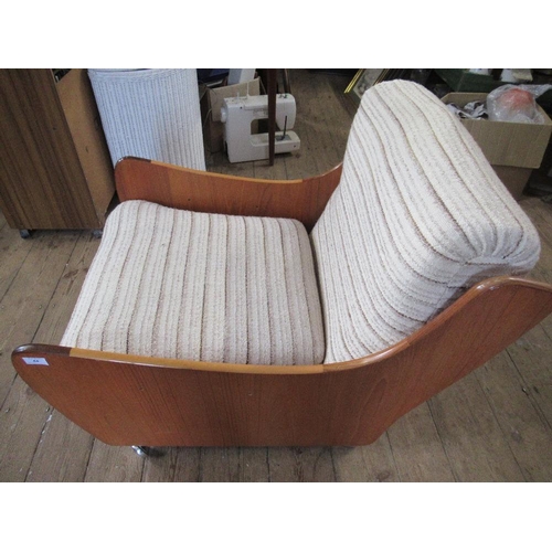 44 - A mid century G Plan armchair, with cushions, trade only