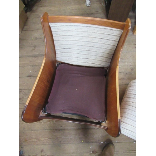 44 - A mid century G Plan armchair, with cushions, trade only