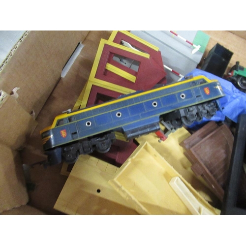 461 - Two boxes of Hornby Railway assortments to include, tenders, diesel engines  etc