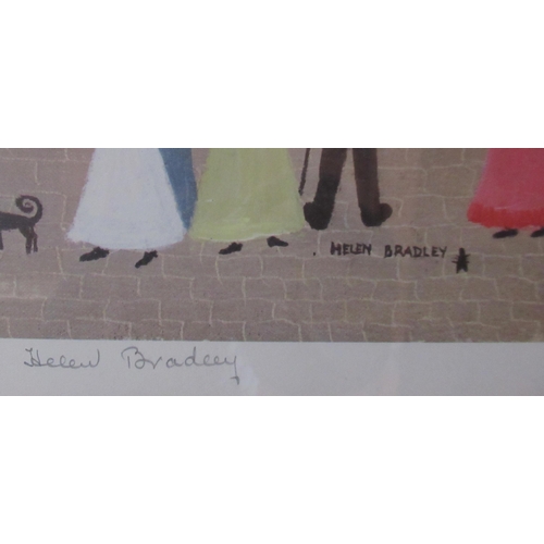 66 - Helen Bradley, signed colour print, Big Bertha