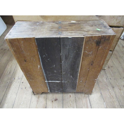 101 - A small chest of eight short drawers, width 24ins, depth 9ins, height 27ins