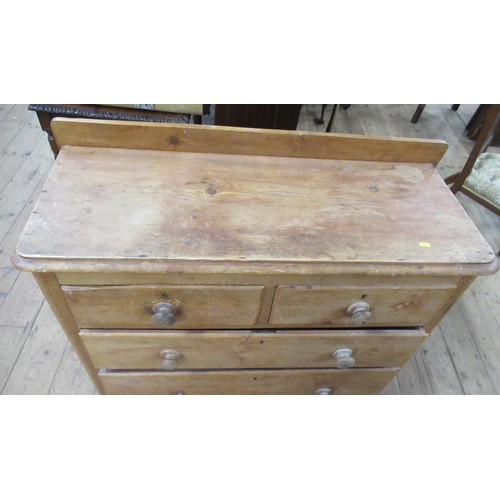 11 - A pine chest of drawers, width 43ins, height 38ins