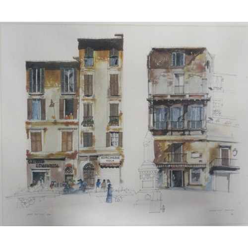 134 - Two Annabel Wilson studies of Rome, 18ins x 22ins