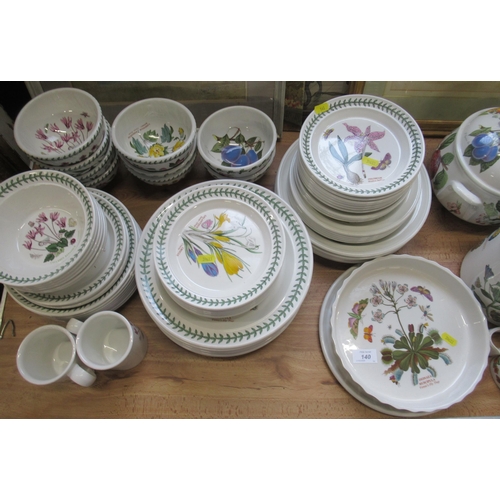 140 - A large collection of Portmeirion botanic garden pattern ware