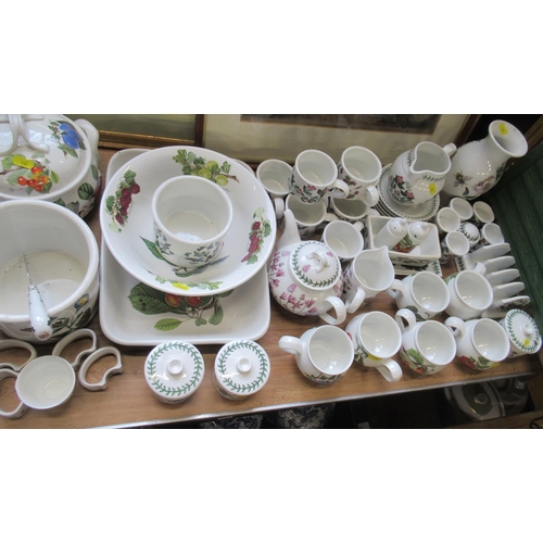 140 - A large collection of Portmeirion botanic garden pattern ware