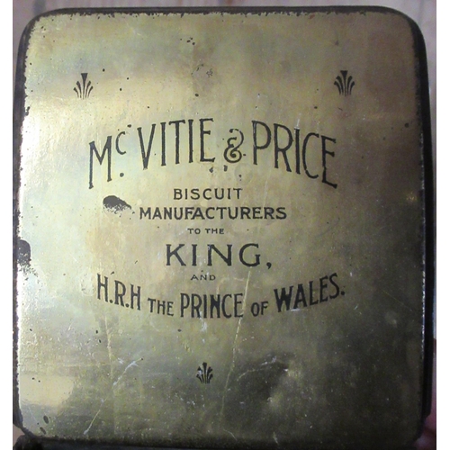 179 - A Mcvitie & Price Art Nouveux style biscuit tin