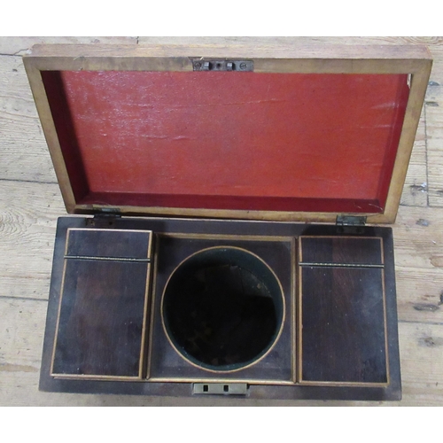 189 - A 19th century Rosewood tea caddy