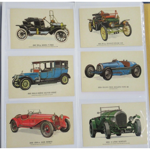 199 - An album of post cards, including Edwardian, WW1 etc, together with a collection of tea cards