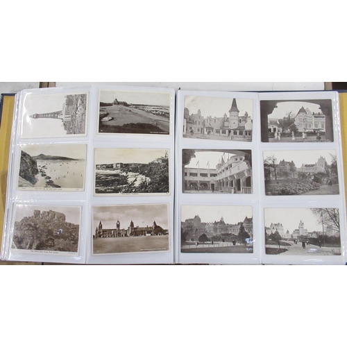 199 - An album of post cards, including Edwardian, WW1 etc, together with a collection of tea cards