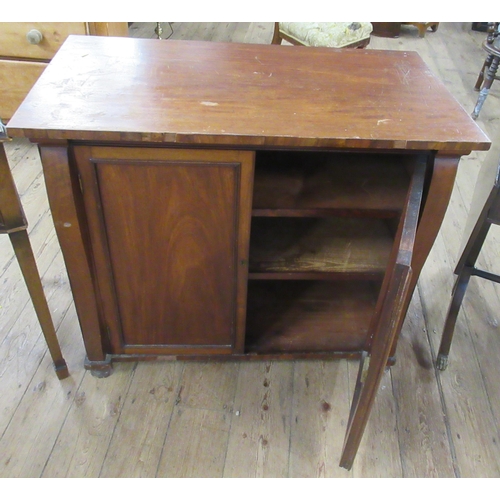 23 - A mahogany cabinet, together with a sofa table and sideboard