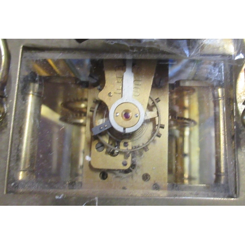 241 - A brass carriage clock