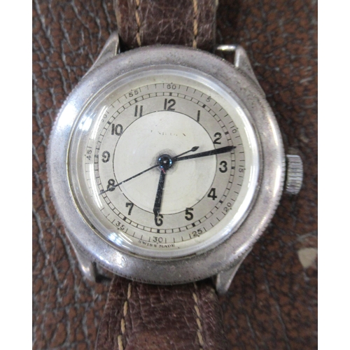 274 - A vintage silver cased wrist watch,