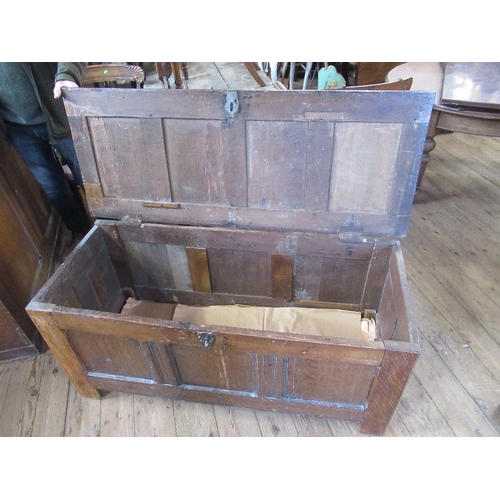 29 - An antique oak coffer