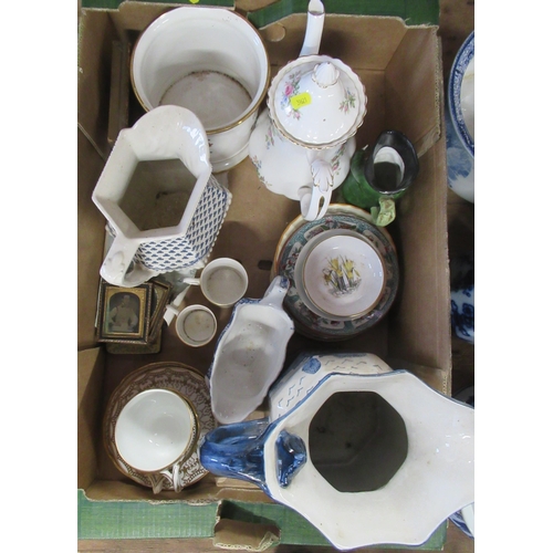 345 - A collection of china, to include a Wedgwood Fallow Deer wash bowl, cups, saucers, jugs etc