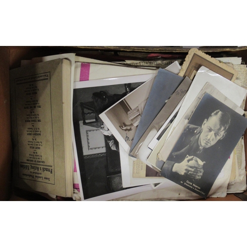 346 - A collection of ephemera, to include signed photographs, scripts, magazines etc