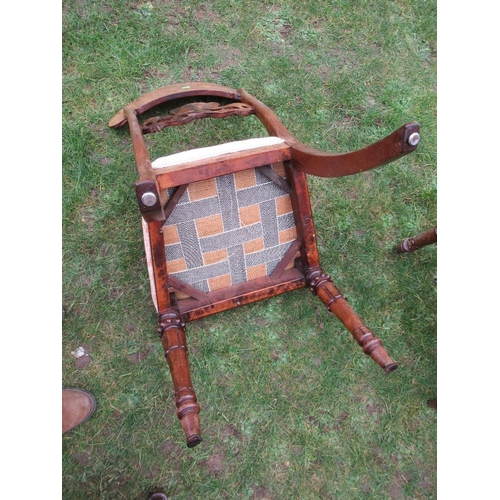 36 - A set of 8 ( 6+2) 19th century mahogany bar back dining chairs some stamped TC to the base